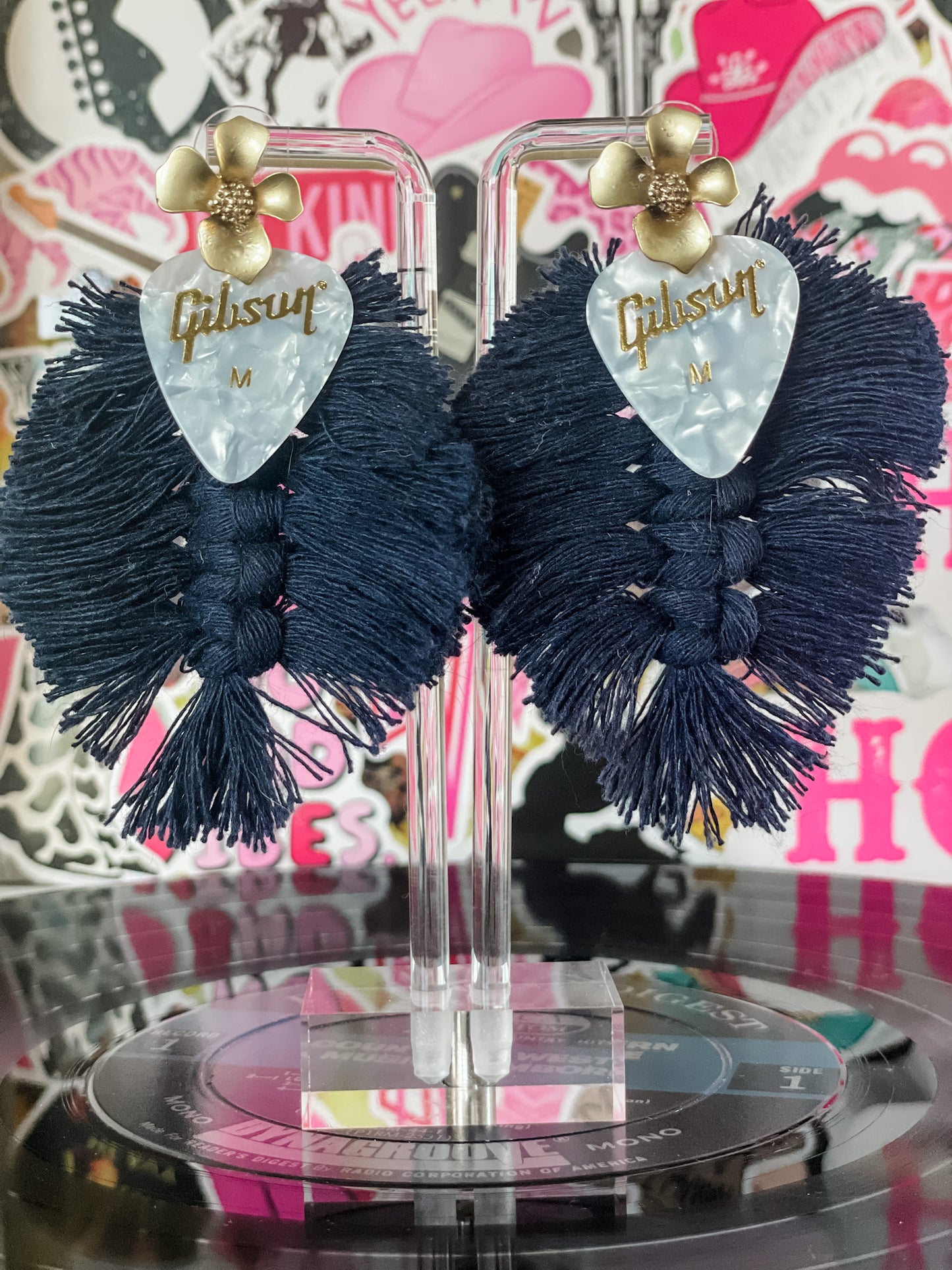 Do the Macarema Earrings - Navy